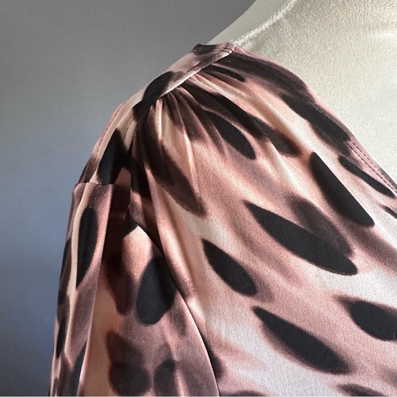 Jennifer Lopez Animal Leopard Print Ombre Snake Wrap Dress - Picture 8 of 15